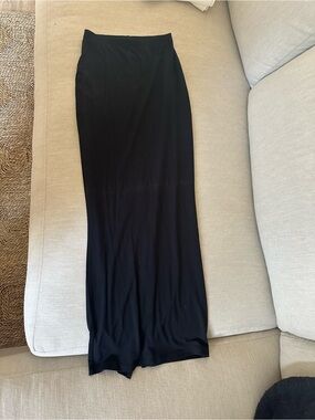 Clyque Black Pencil Maxi Skirt - Sleek Everyday Staple